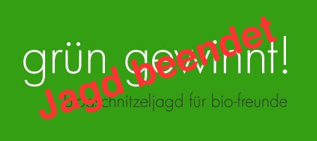 Grün gewinnt - Blogschnitzeljagd beendet!