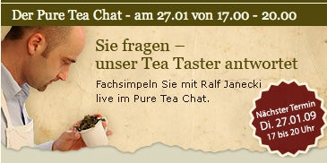 Live Chat mit Tea Taster Ralf Janecki - Di. 27.01.2009